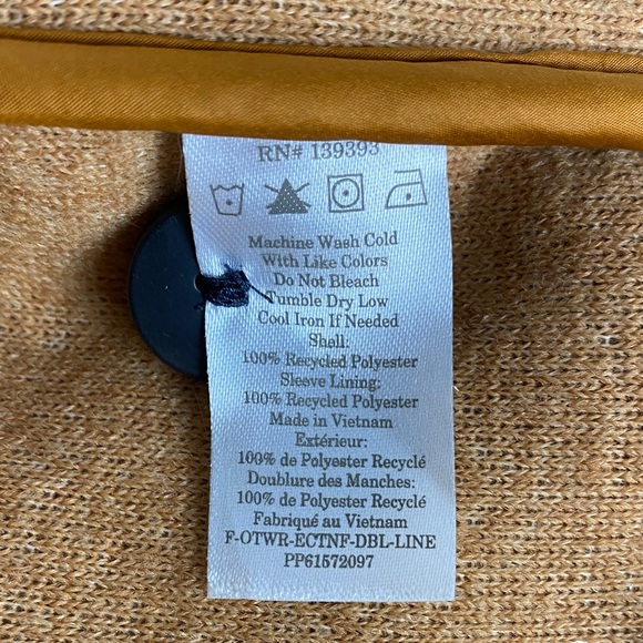 Everlane Women’s The Renew Teddy Sherpa Button Brown Jacket Sz M Oversized - Picture 6 of 8